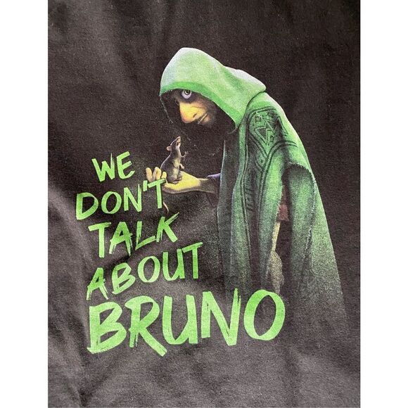 Kid’s Disney Encanto “ We Don’t Talk…” black short-sleeve T-shirt - Picture 3 of 5